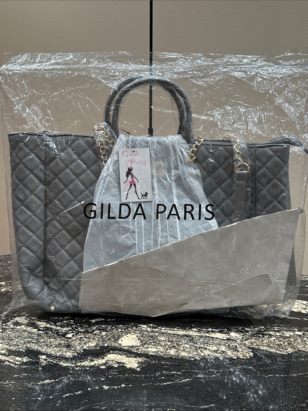 Gilda Paris Quilted Tote - Picture 4 of 4